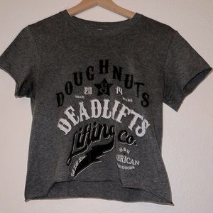 CROP WORKOUT WOMENS TEE